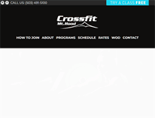 Tablet Screenshot of crossfitmthood.com